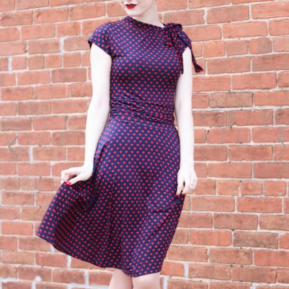 *Reserved* Retrolicious Be Mine Bombshell Dress
